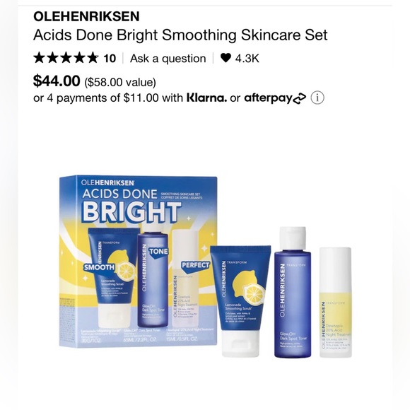 Ole Henriksen Skincare Ole Henriksen Acids Done Bright Skincare Set